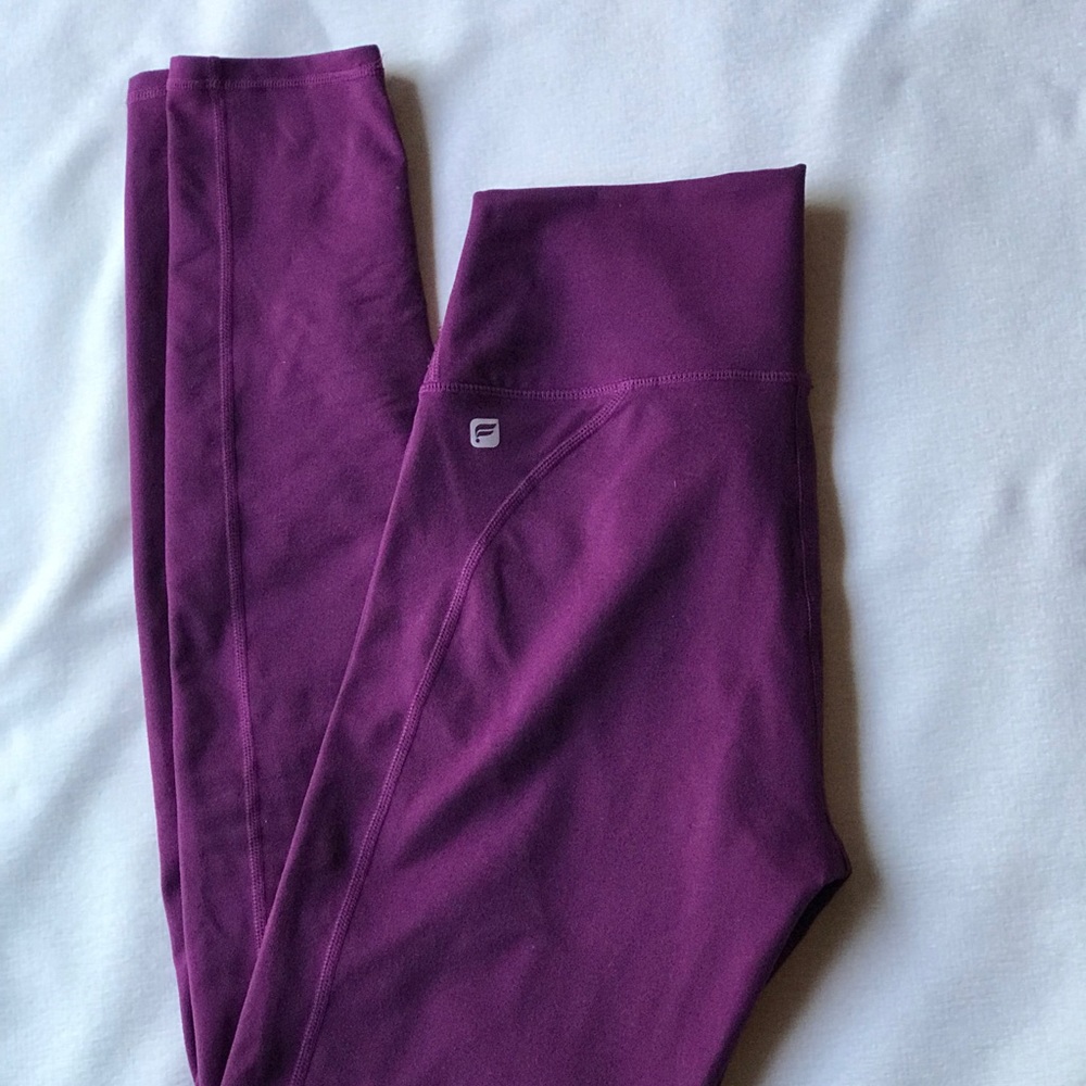 High waist yoga pants Tall Small Burgundy